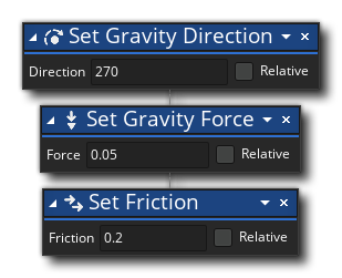 Set Gravity Direction Example