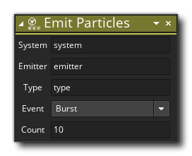 Emit Particles Action