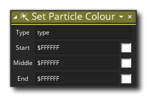 Set Particle Colour Action