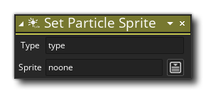 Set Particle Sprite Action