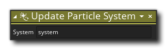 Update Particle System Action