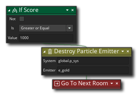 Destroy Particle Emitter Example