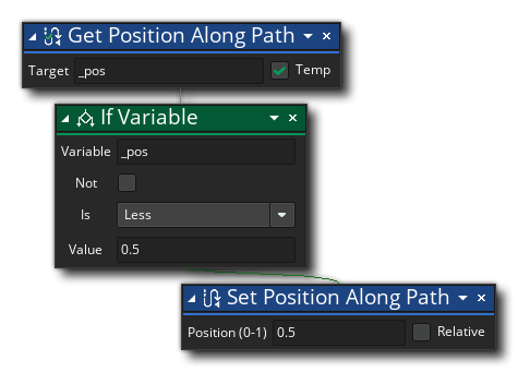 Get Position Along Path Example