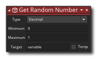 Get Random Number Action