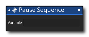 Pause Sequence Action