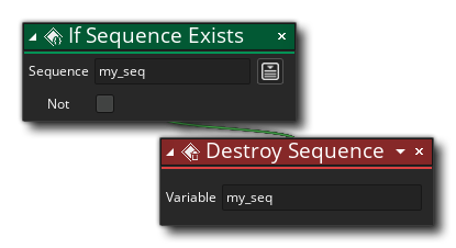 Destroy Sequence Element Action