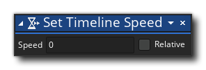 Set Timeline Speed Action