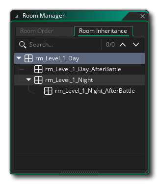 Example Of Room Inheritance With Multiple Children